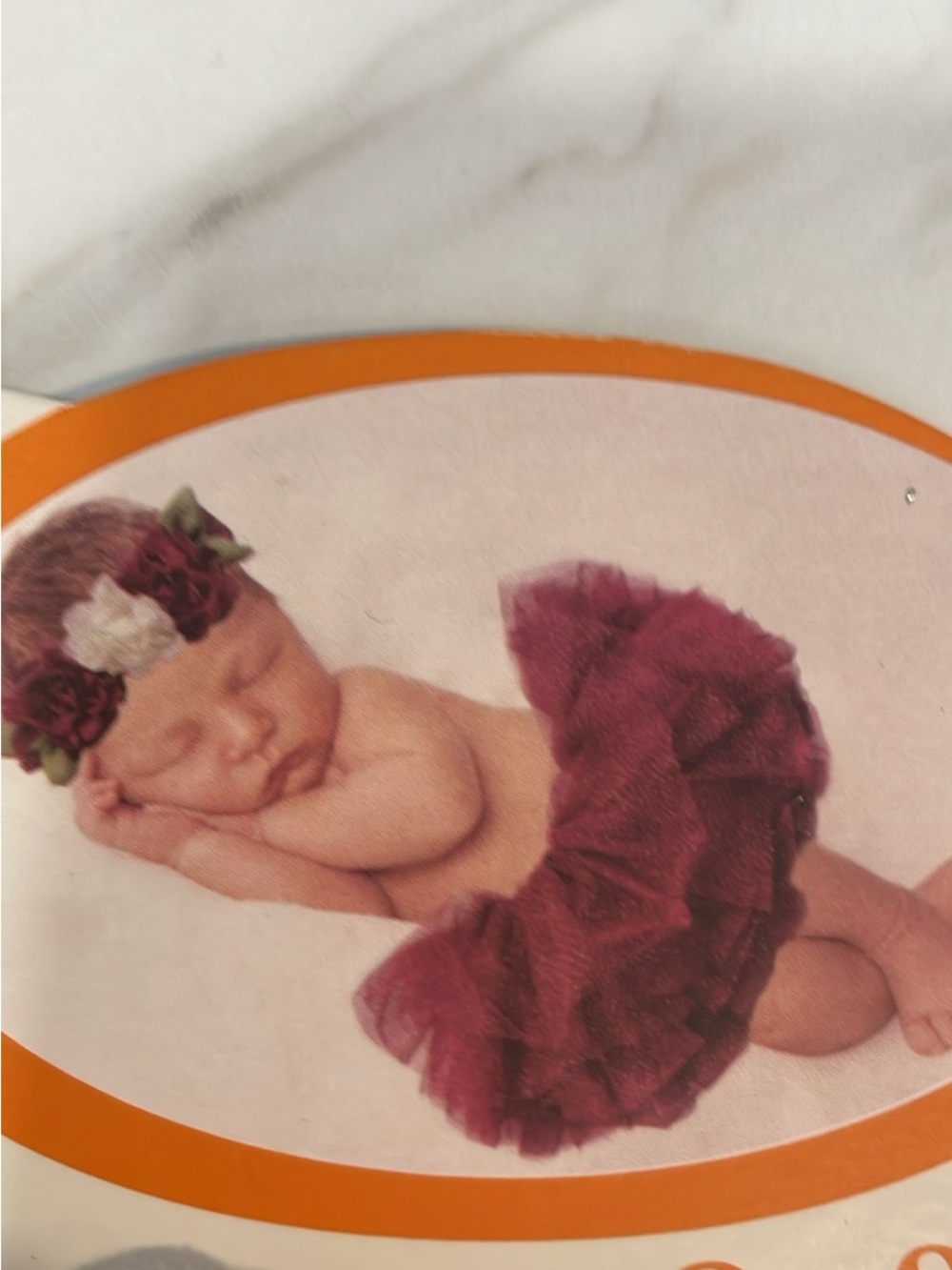 Little Me Burgundy Tulle Ruffle Skirt and Flower Headband Set